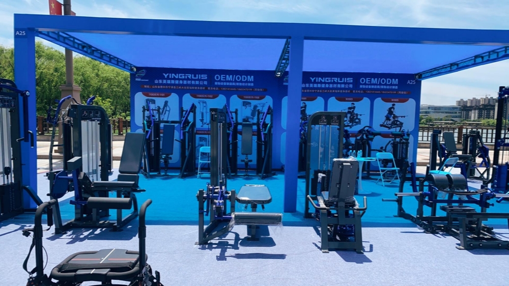 Yingruis Fitness zažiari na výstave fitness zariadení Ningjin 2026